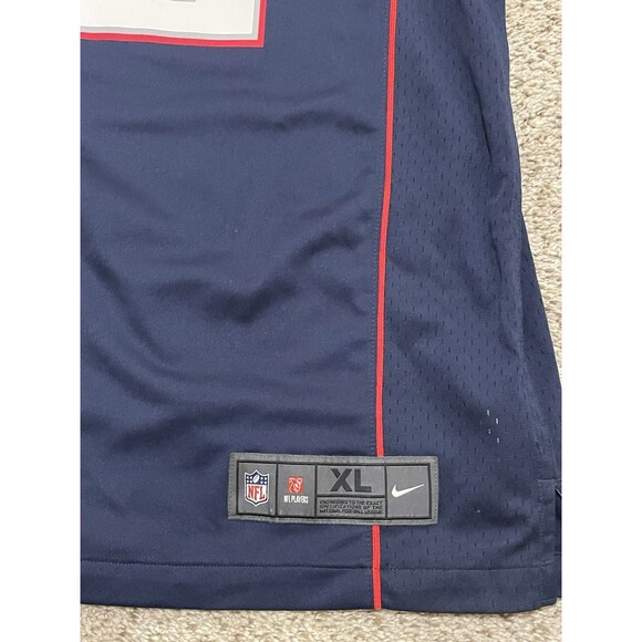 New England Patriots Tom Brady Vintage Blue Nike Jersey Men's Size-XLarge - Picture 5 of 6